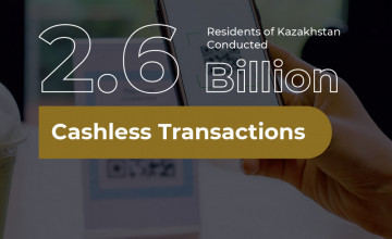 Residents of Kazakhstan Conducted 2.6 Billion Cashless Transactions in H1 2021